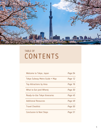 🇯🇵Tokyo Travel Smart Guide (Digital)